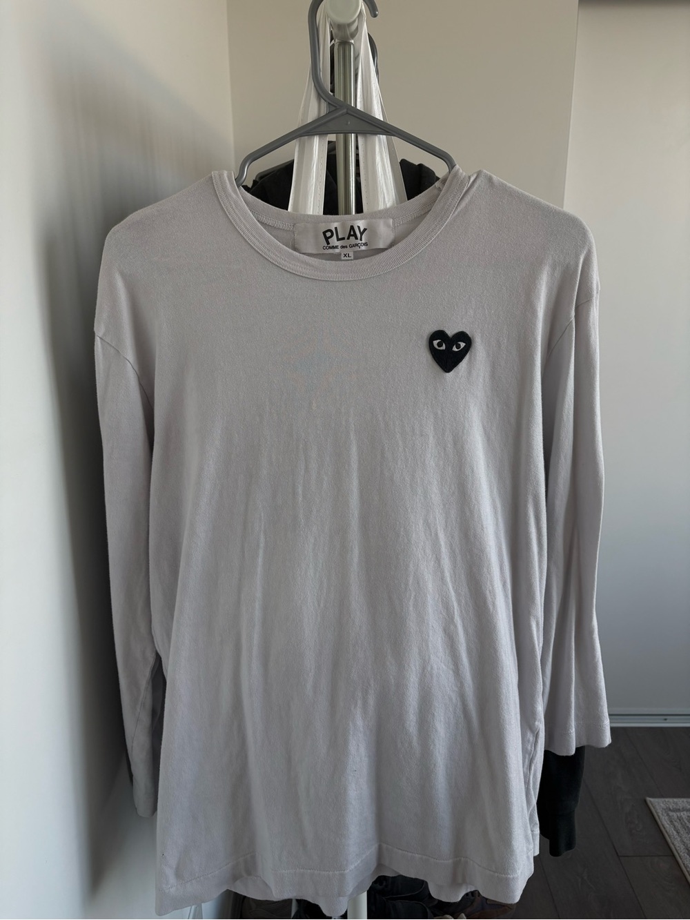 Comme des Garcons Play white long sleeve
